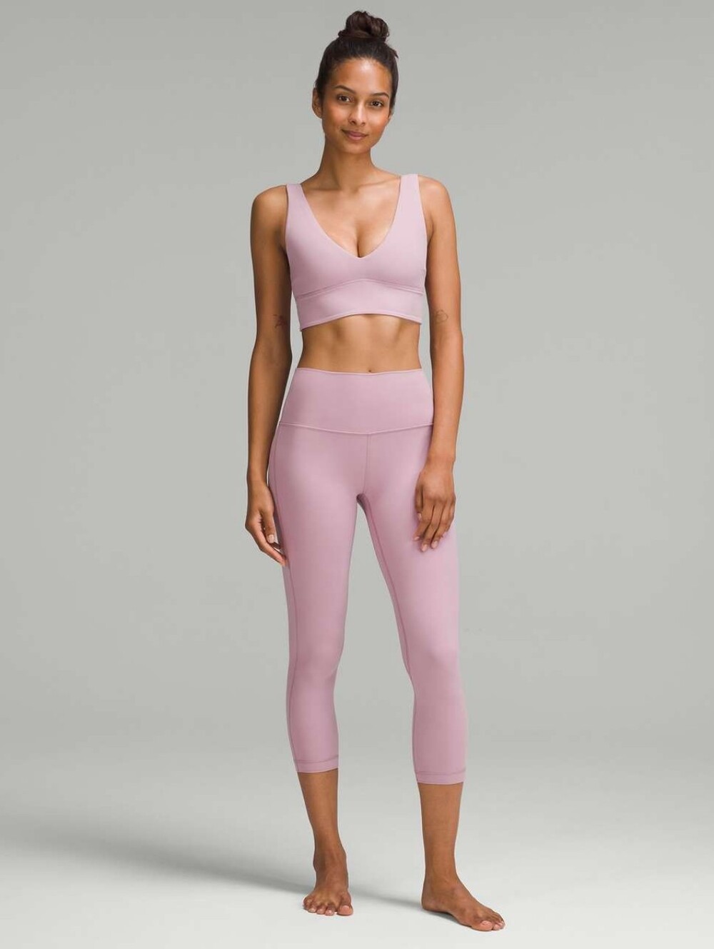 🍋 Lululemon Align High-Rise Crop 23" Rose Blush Size 10 - Picture 6 of 8